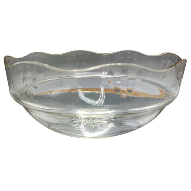 Art Deco Glass Plate, 1920s For Sale