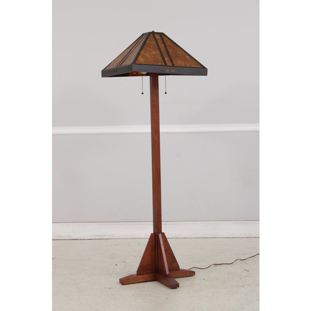 Age: Approx: 20 Years Old Details: Cherry High Quality Construction Arts & Crafts Mica Shade Offered @ Fraction Original...