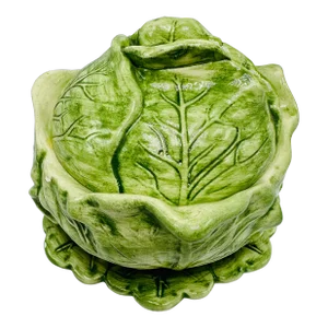 Vintage Ceramic Lettuce Soup Tureen
