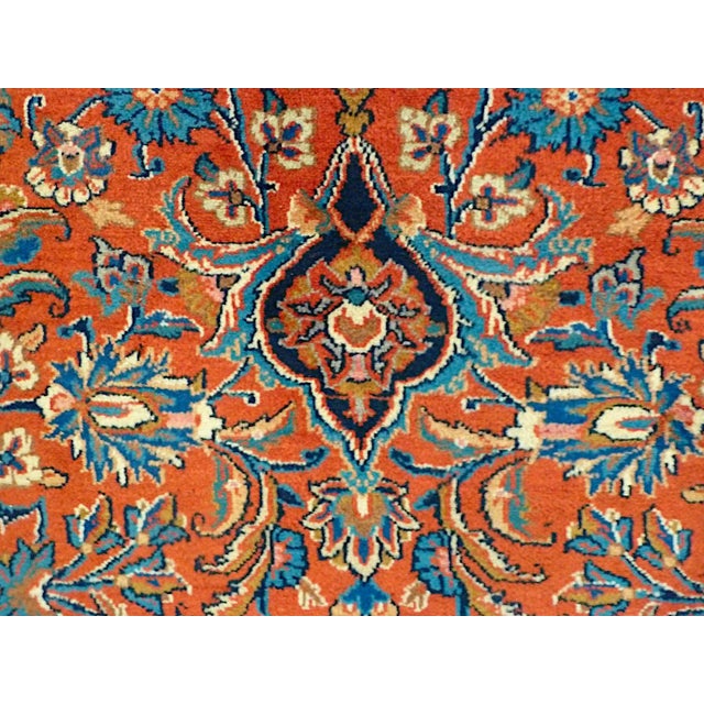 Textile Vintage Kashan Rug, 1980s For Sale - Image 7 of 12