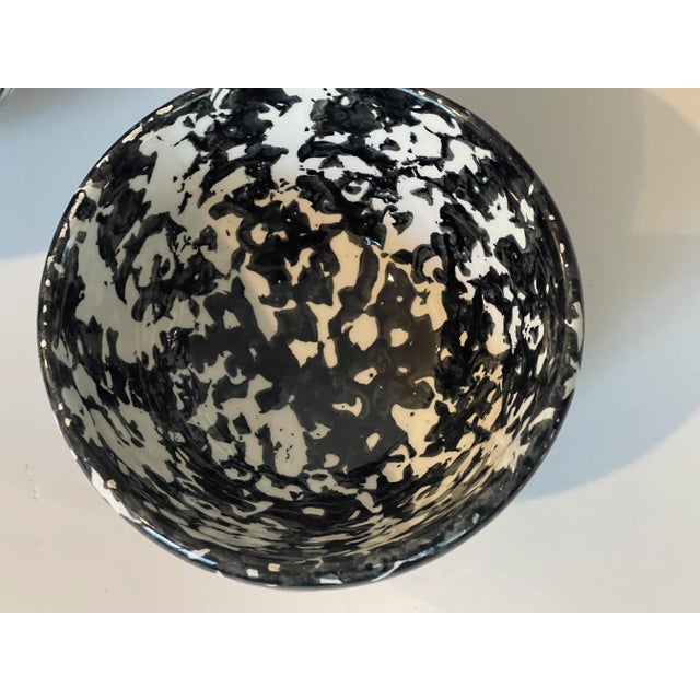 Mid 20 C Century Italian Roma Spattered Spongewear Ceramic Bowls Set Handpainted - Set of 5 For Sale - Image 4 of 8