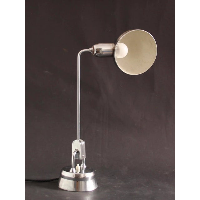 French Art Deco Metal Desk Lamps by Charlotte Perriand for Jumo, 1940s, Set of 2 For Sale - Image 6 of 18