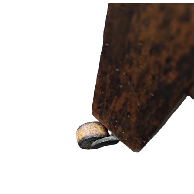 Antique Late 19th Century Marble Top Tall Linen Cabinet Nightstand For Sale - Image 11 of 13