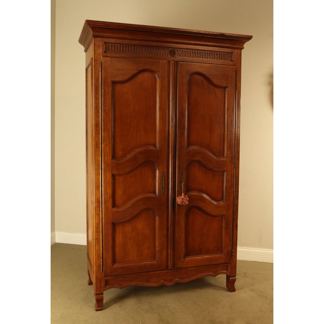 Bloomingdales Italian Walnut French Louis Xv Style Large Armoire