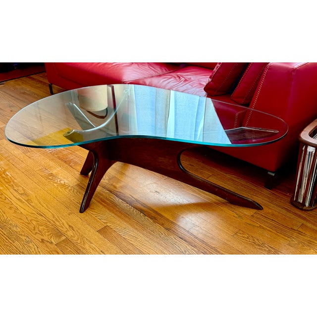 Wood 1970s Adrian Pearsall Style Coffee Table For Sale - Image 7 of 8