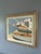 Mid 20th Century 1958 Mid-Century Modern 'Quiet Mooring' Vintage Swedish Coastal Landscape Oil Painting, Framed For Sale - Image 5 of 12