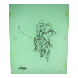 Paul Brown Polo Pencil on Acetate Drawing 8