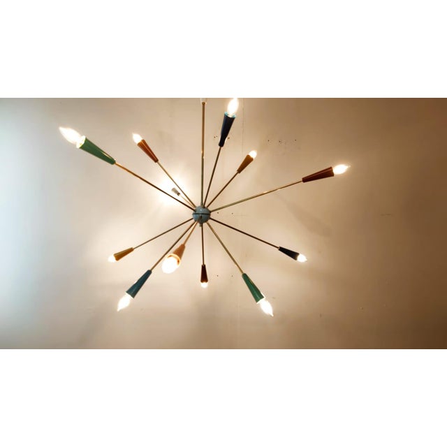 Sputnik 12-Light Hanging Lamp from Stilnovo For Sale - Image 13 of 17