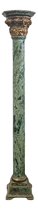 Column in Lacquered and Gilded Wood
