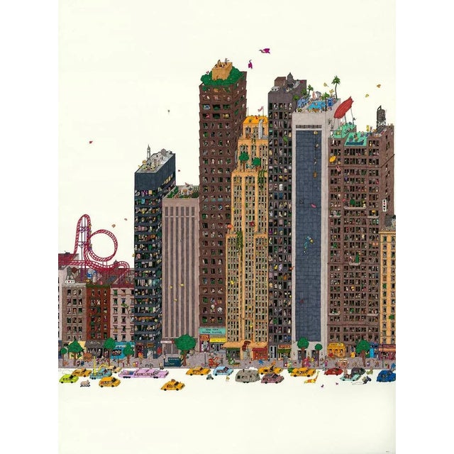 This beautiful intricate, rotring pen and markers on paper, on 350gsm colorset white paper. This piece is framed on a...