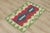 1960s 1960s Tribal Geometric Red and Green Kilim Rug For Sale - Image 5 of 13