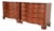 Baker Furniture Historic Charleston Chippendale Carved Mahogany Serpentine Front Dresser Chests, Pair For Sale