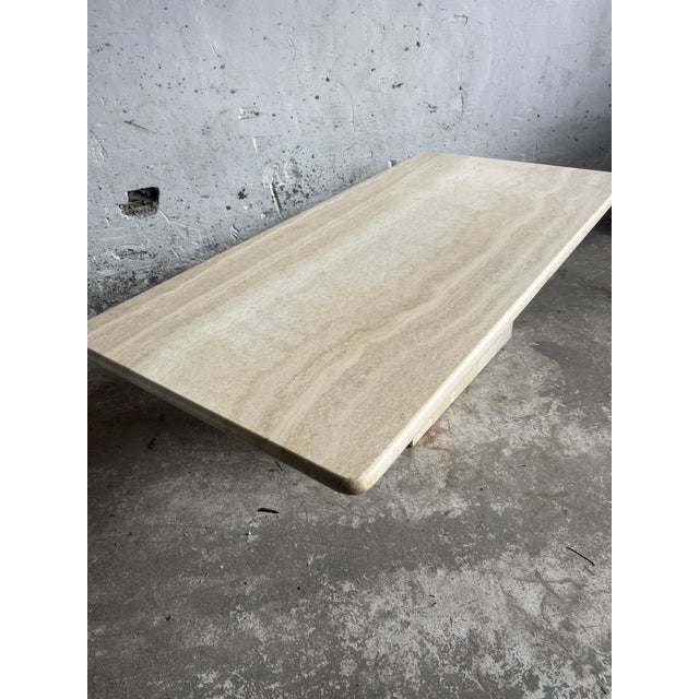 Stone Italian Travertine Coffee Table, 1970s For Sale - Image 7 of 10