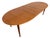 Wood Vintage Danish Modern Oval Teak Dining Table - Refinished! For Sale - Image 7 of 9