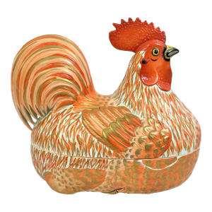 1970's Mottahedeh Large Imari Style Rooster Tureen