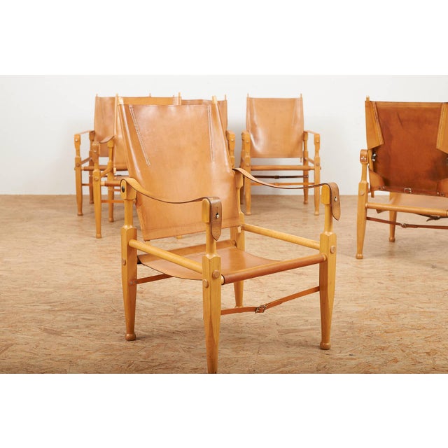 Colonial Armchair with Beechwood Frame and Leather Upholstery by Wilhelm Kienzle for Wohnbedarf, 1928 For Sale - Image 6 of 16