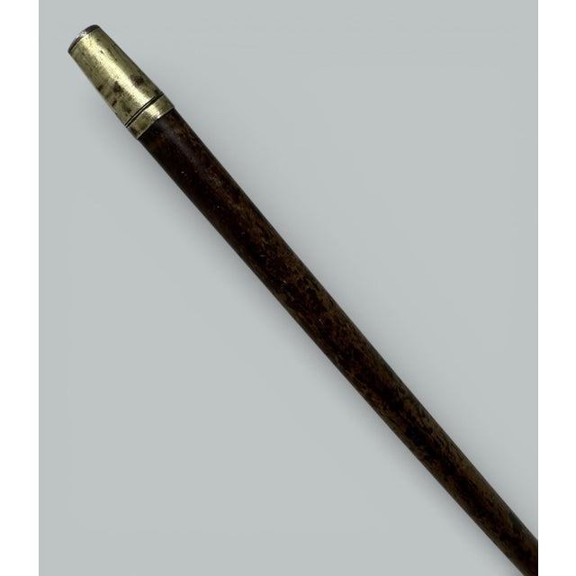 Metal Antique Equine Horse Ladys Gentleman's Snakewood Wooden Walking Stick Dress Cane For Sale - Image 7 of 9