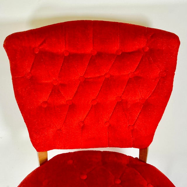 Wood 1960s Vintage French Provincial Hollywood Regency Boho Chic Boudoir Side Chair. For Sale - Image 7 of 13