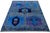 2020s Modern Abstract Baluch Style Blue Wool Area Rug – Geometric Tribal Design 6x8 For Sale - Image 5 of 11