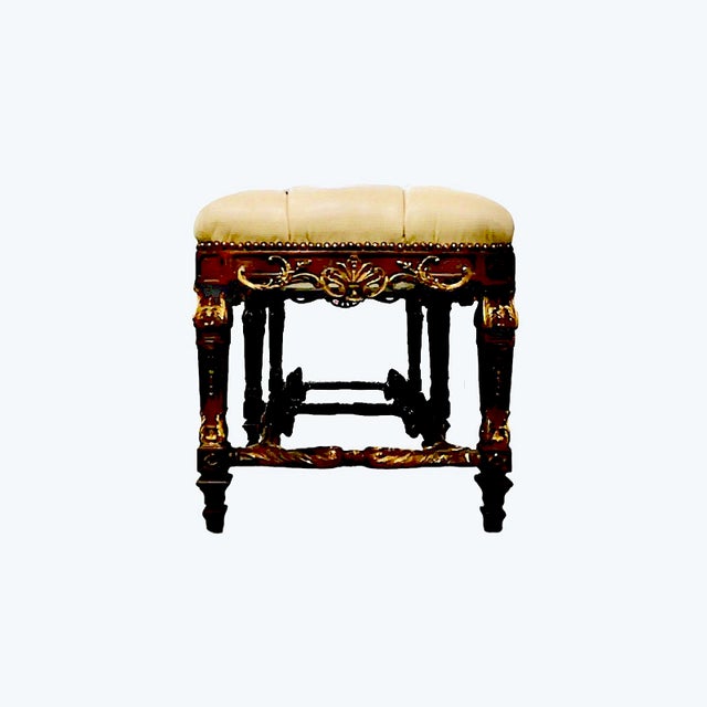 On offer is a French Louis XIV-style upholstered window or hallway bench. For much of the late 18th-century, this grand...