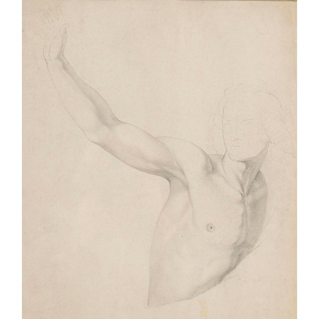A wonderful figural study drawing on paper after Raphael (1483 - 1520) and late 19th century in date. The drawing features...