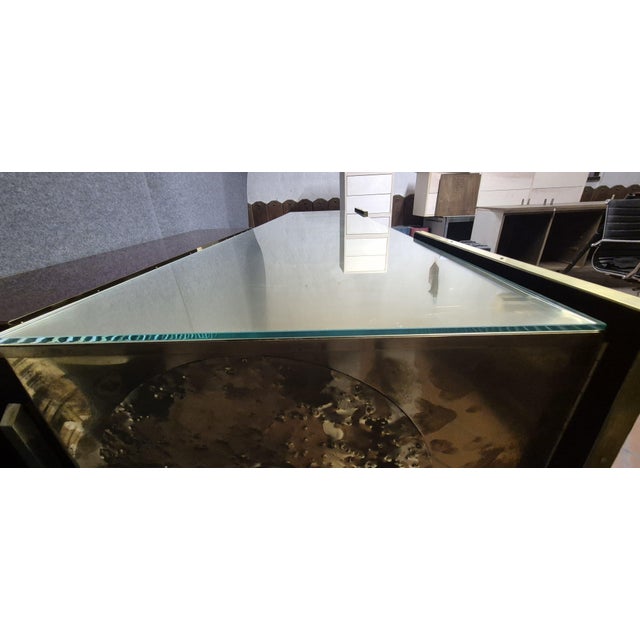 Brass and Murano Glass Sideboard from Justfurnituress SRL For Sale - Image 4 of 18