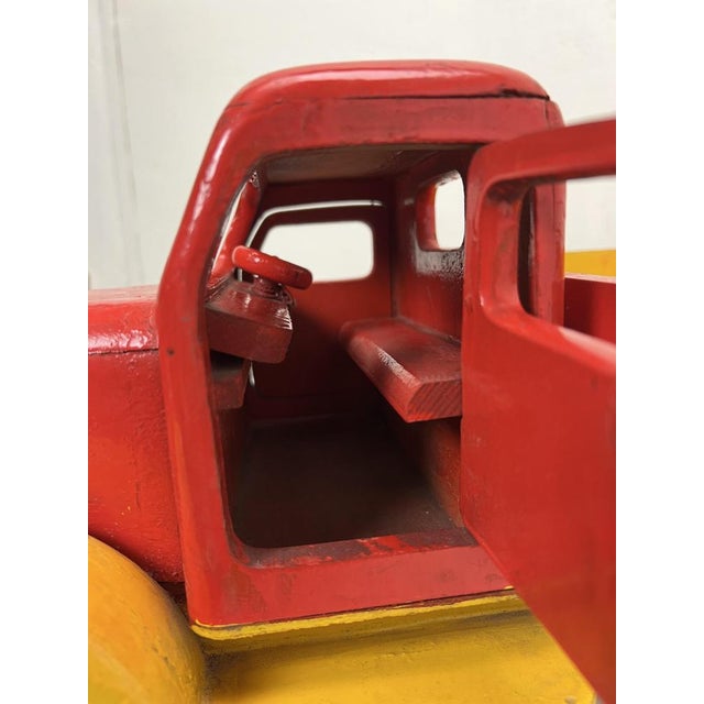 Vintage Wooden Toy Truck attributed Bigge, Germany, 1950s For Sale - Image 6 of 18