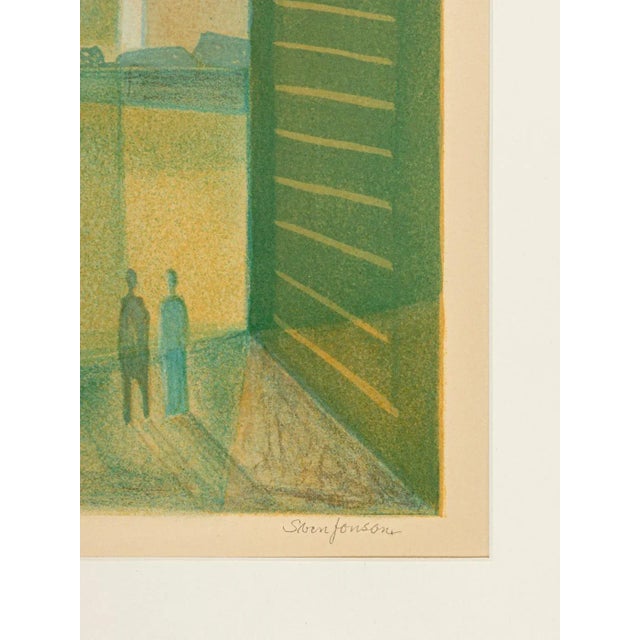 1960s Sven Jonson, Lake, 1960, Color Lithograph on Paper For Sale - Image 5 of 11