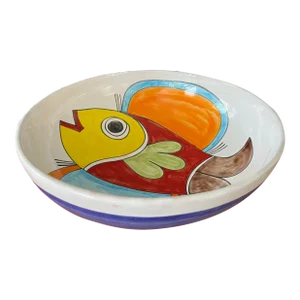 Large Ceramic Fish Bowl by Nino Parrucca Signed and Numbered. Circa 1990s