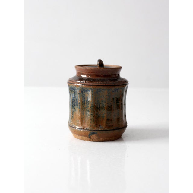 Late 20th Century Vintage Studio Pottery Jar For Sale - Image 5 of 12