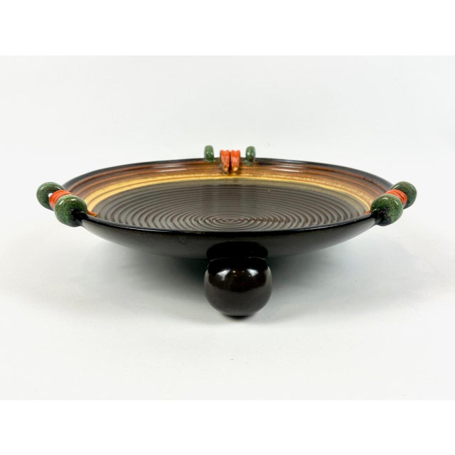 Vintage Hand Painted Ceramic Bowl, 1970s For Sale - Image 10 of 13