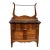 1920s Antique Oak Washstand With Towel Bar For Sale