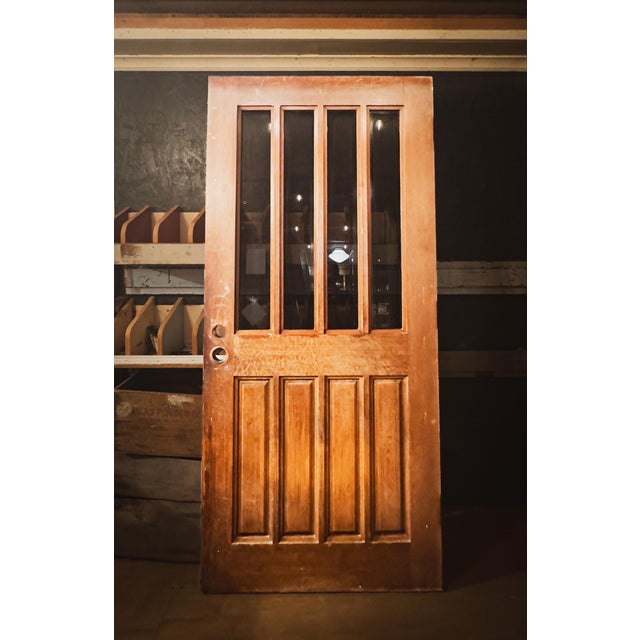 Mid-Century Hand Carved Wooden Door For Sale - Image 12 of 15