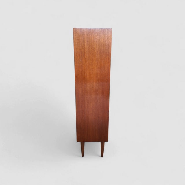 Freestanding Teak Bookcase with Adjustable Shelves, Denmark, 1960s For Sale - Image 4 of 9