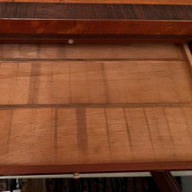 19th Century Flemish Burled Birch Glazed Door Microscope Slide Table Cabinet For Sale - Image 14 of 15