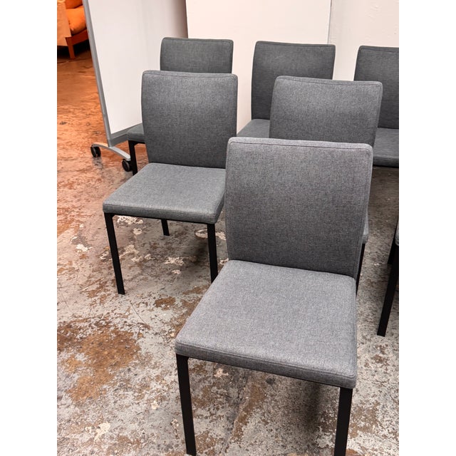 Eq3 Frank Charcoal Dining Chairs, Set of Eight For Sale - Image 10 of 12