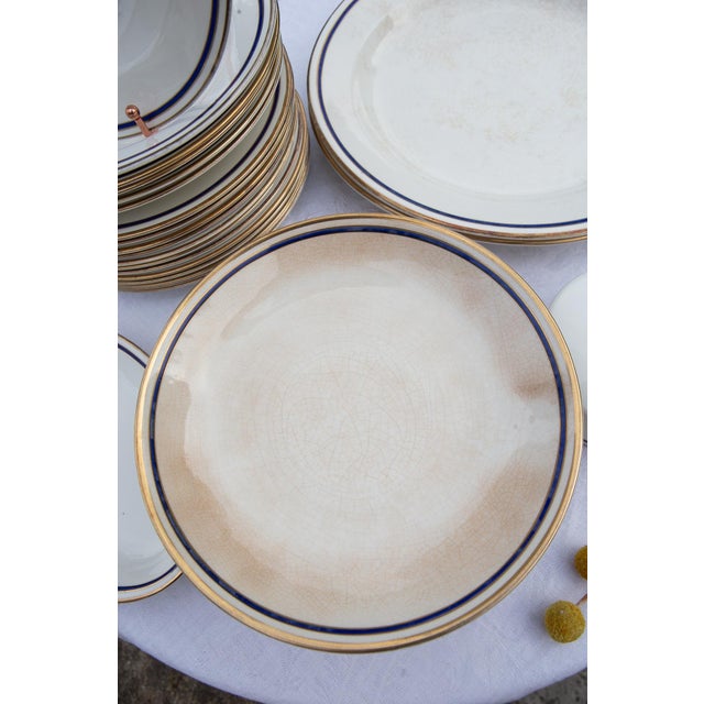 Antique English Earthenware Dinner Service, 1920s, Set of 24 For Sale - Image 3 of 9
