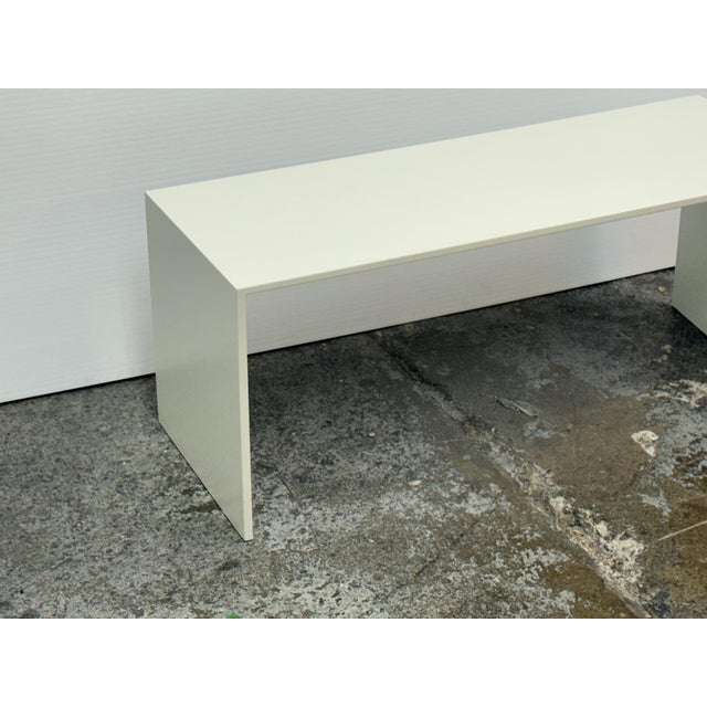 Contemporary Custom Design White Lacquered Side Table For Sale - Image 3 of 12