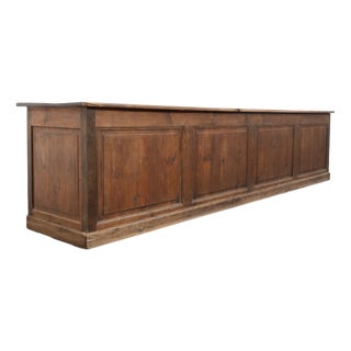 Large 19th Century Shop Counter, France, 1890 For Sale