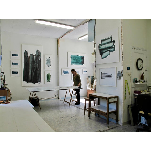 Early 21st Century Emma Godebska, Equinox Green 02, 2020s, Acrylic on Canvas For Sale - Image 5 of 6