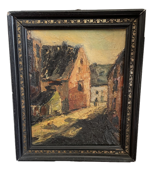 Lively Landscape, Oil on Panel, 1800s, Framed