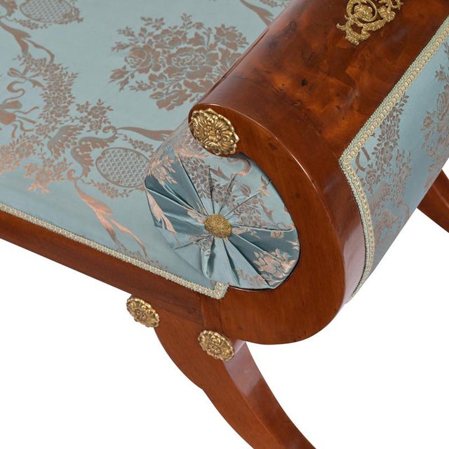 Antique Mahogany Récamière, France, 1810s For Sale - Image 10 of 12