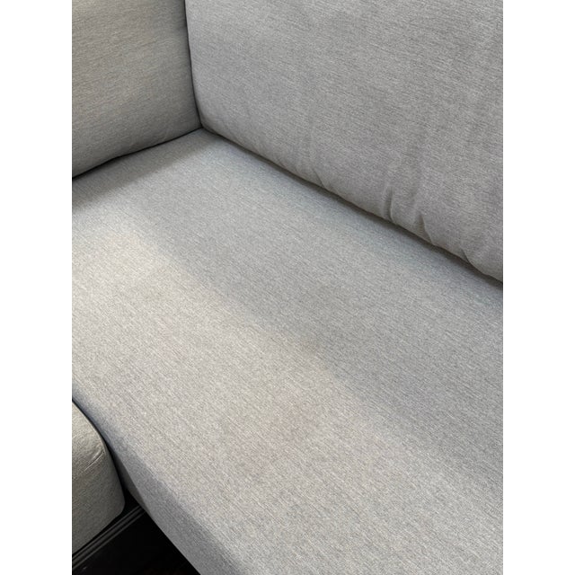 Dove Gray David Sutherland + John Hutton for Restoration Hardware Costa Aluminum Left-Arm L-Sectional, Outdoor For Sale - Image 8 of 12
