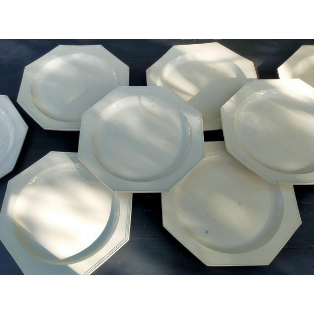 19th Century Creil Plates in White Earthenware, Set of 8 For Sale - Image 13 of 13