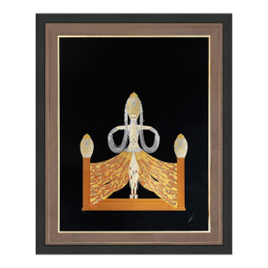 Erté, Enchantress (Large Hand Signed Foil Stamped Embossed Serigraph), 1986