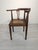 Art Nouveau Corner Oak Armchair with Raffia, 1920s For Sale - Image 12 of 15