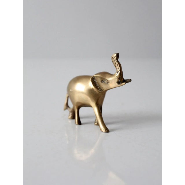 Mid 20th Century Mid Century Brass Elephant For Sale - Image 5 of 9