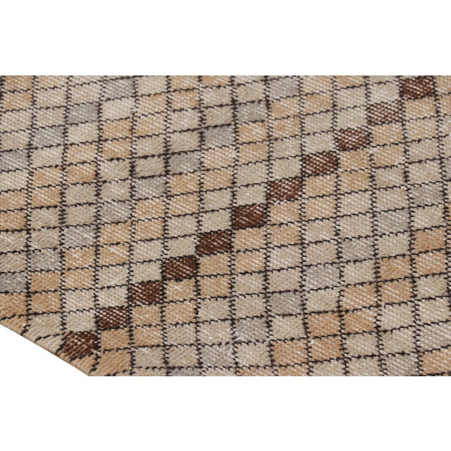 Vintage Zeki Müren Rug With Polychromatic Geometric Pattern From Rug & Kilim For Sale In New York - Image 6 of 8