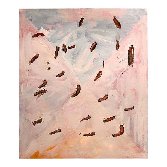 Contemporary Abstract Mixed Media on Canvas Painting "Spring" by Paul Landauer For Sale