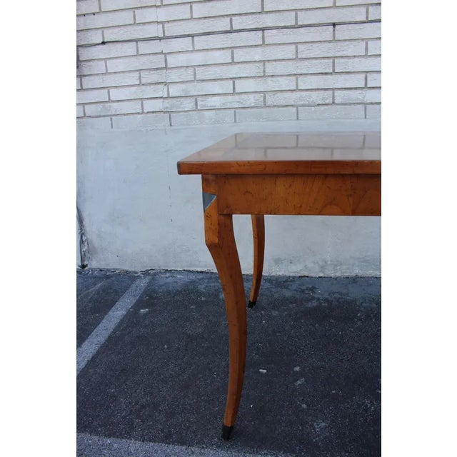 Early 20th Century 20th Century Italian Neo-Classical Inlaid Yew Wood Breakfast Game Side Table For Sale - Image 5 of 10